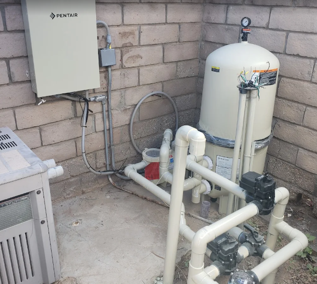 Pentair pool equipment install